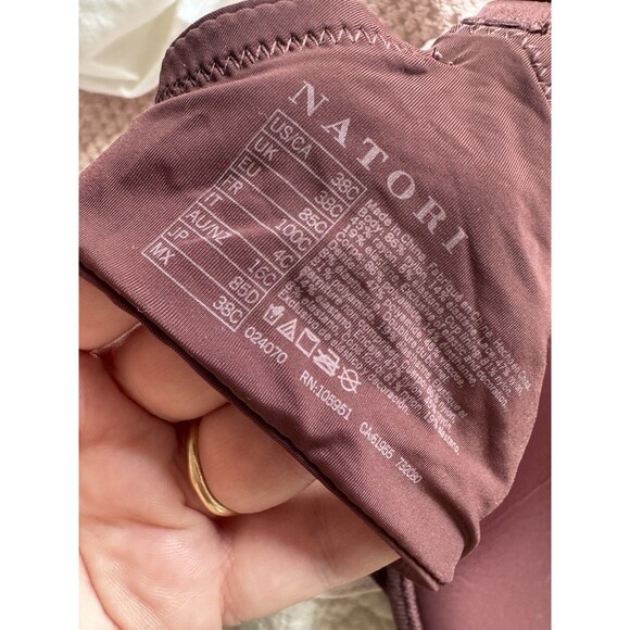 Natori Pure Lux Underwire T-shirt Smooth Contour Bra In Cocoa Brown 38C - Picture 2 of 5